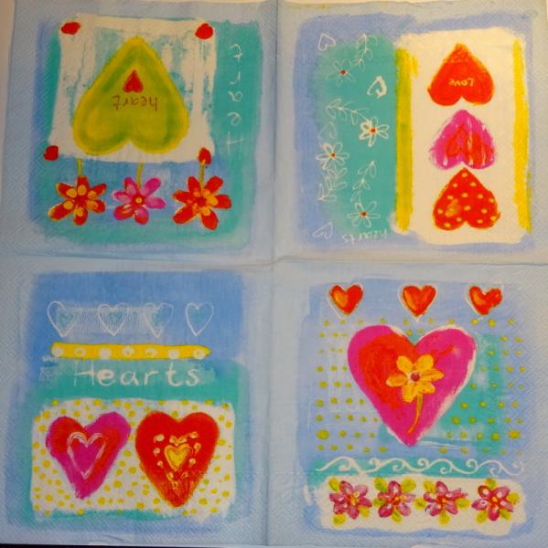 031 Heart / Hearts - 3-ply (pink) - Ihr